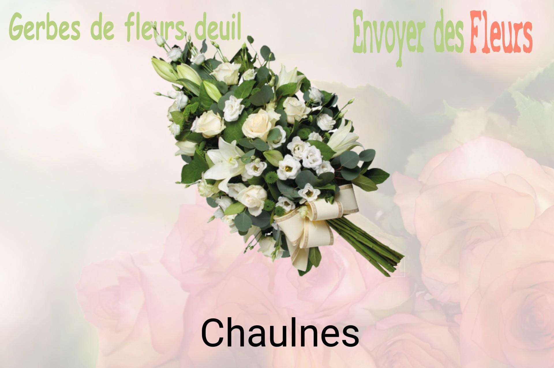 Gerbe de fleurs de deuil livrée à Chaulnes